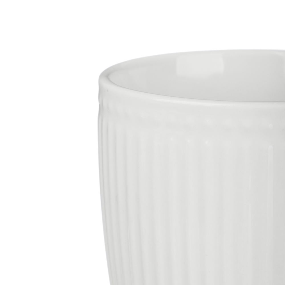 MILLIMI Набор кружек 4 шт, 380мл., белый рельеф, фарфор - #4