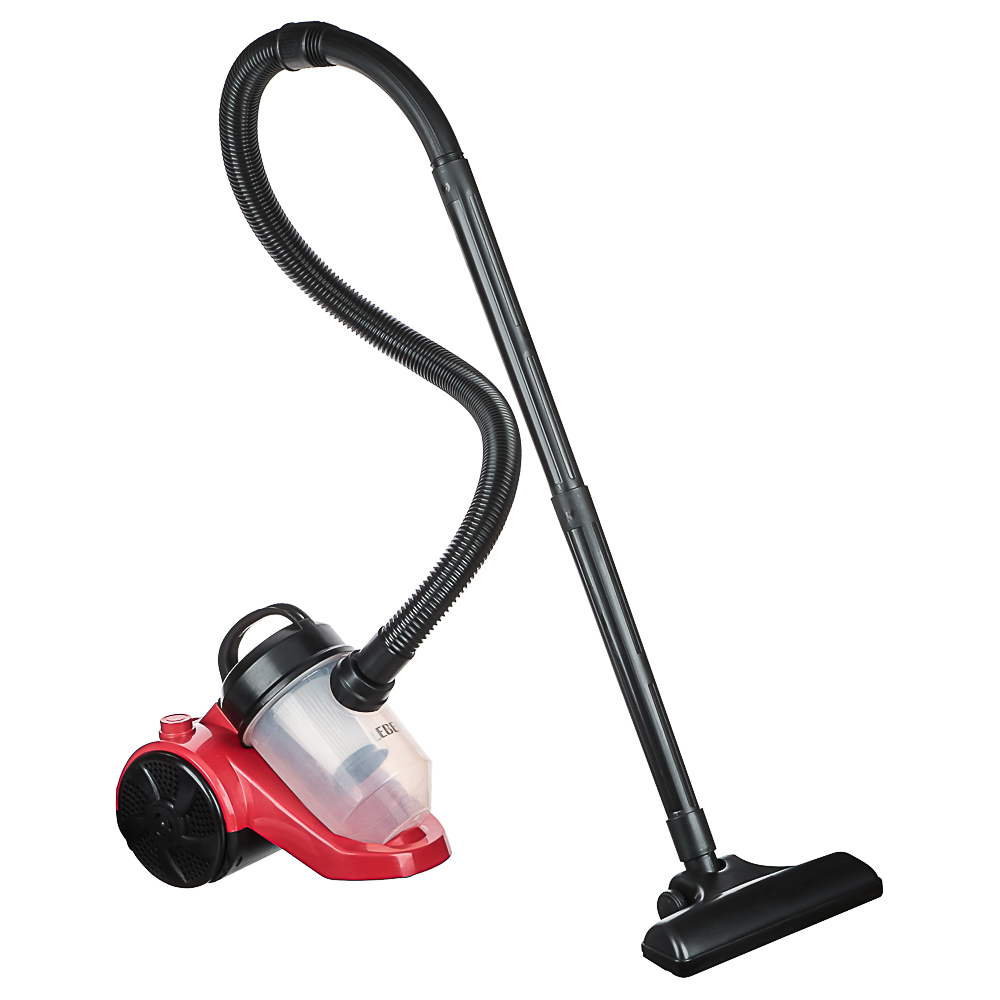Пылесос, проводной, до 1000 Вт, 1 насадка, Hepa фильтр, 2 литра, 220В, пластик, металл, красный - #1