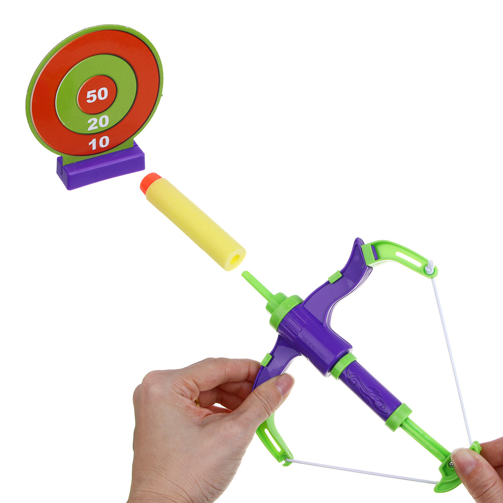 ИГРОЛЕНД Арбалет, стреляет мягкими пулями, PP, PVC, EVA, 19х3х26 см, 2 дизайна - #8