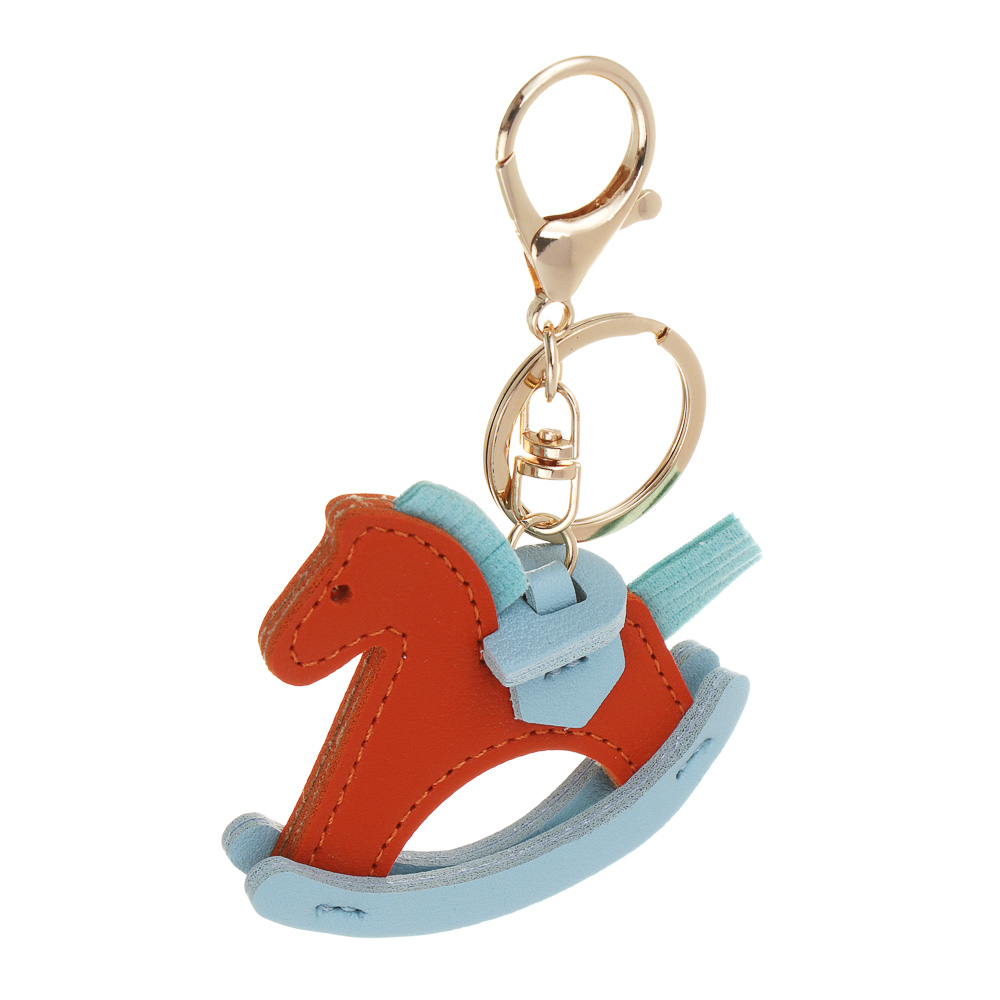 СНОУ БУМ Брелок лошадка иск.кожа коричневая, 7,5 см - #2