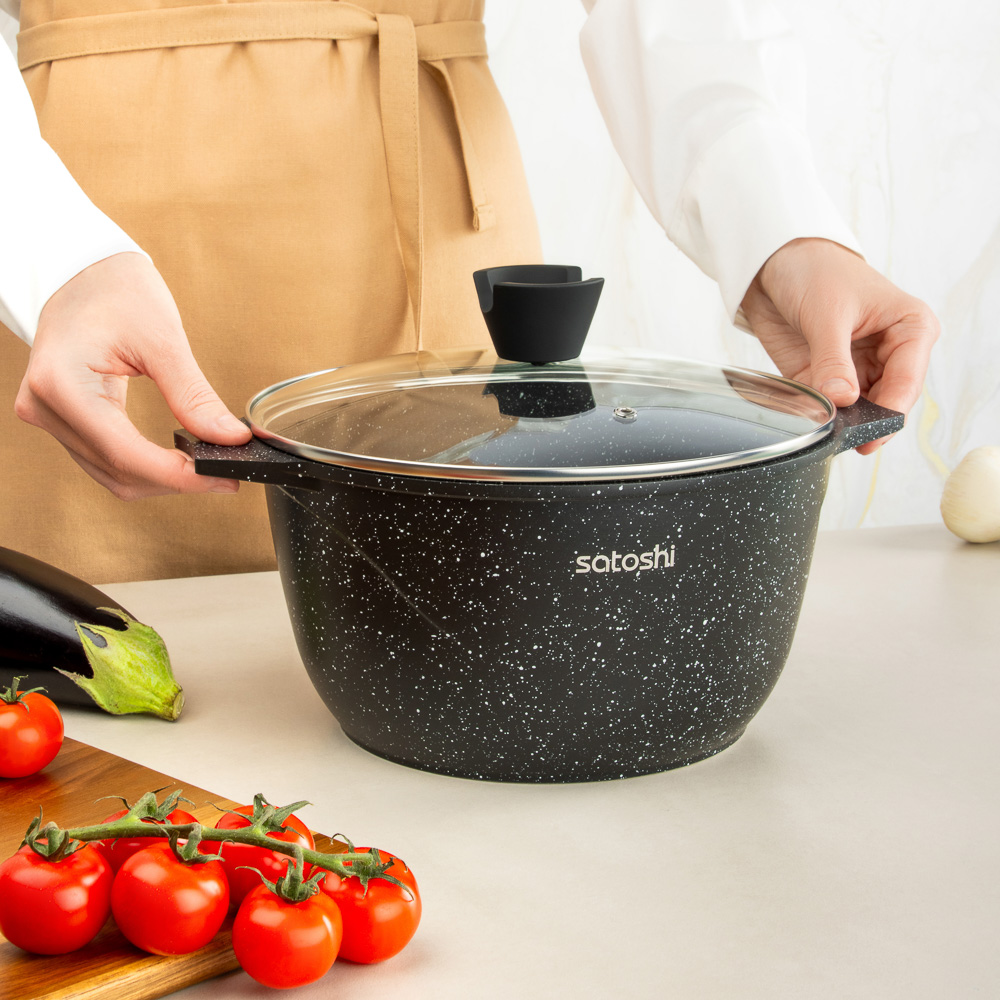 SATOSHI Монфор Казан 24х13,0см, 4,8л, литой алюминий, индукция - #10