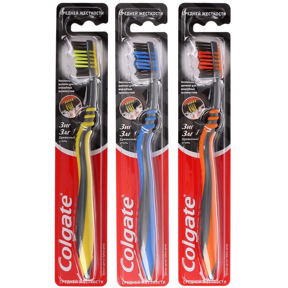 Зубная щетка COLGATE ЗигЗаг , средняя, 1 шт - #7