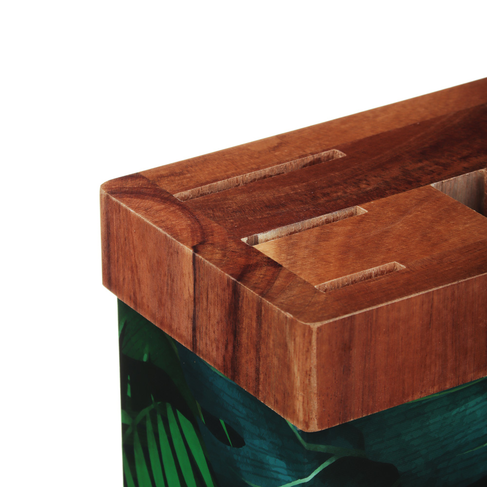 SATOSHI Подставка для ножей Пальмы, картон, дерево - #2