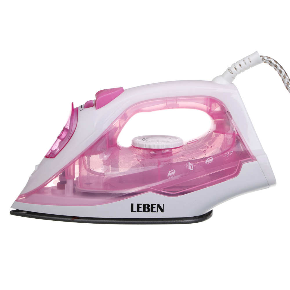 LEBEN Утюг с отпаривателем 1800 Вт, тефлон - #7