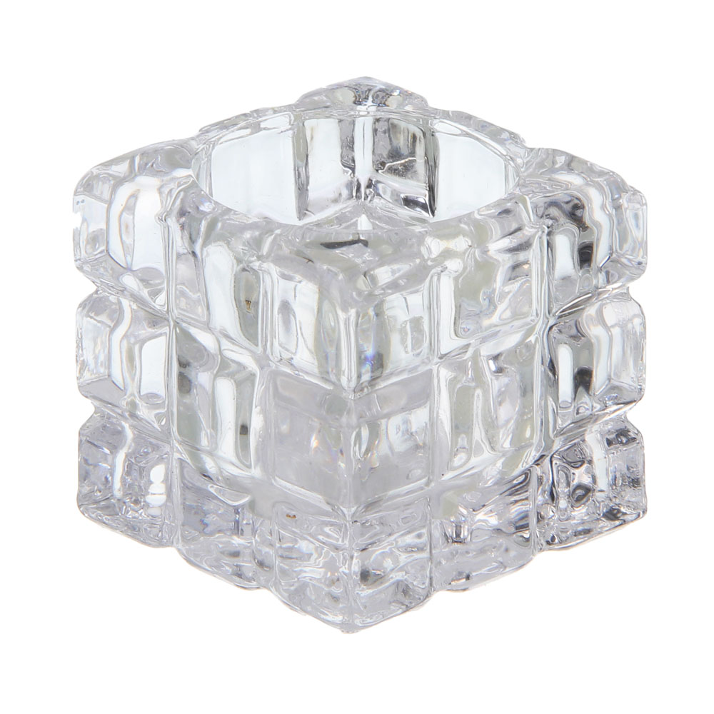 Подсвечник тм LADECOR "Кубик" стеклянный, 5x5x4,5 см - #4