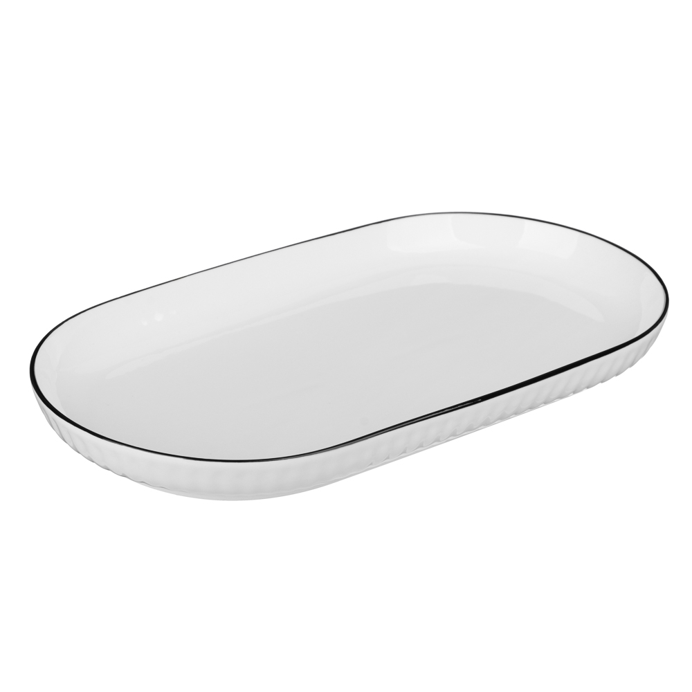 MILLIMI Соло Блюдо овальное, 500мл, 30х15,5х3см, фарфор - #2