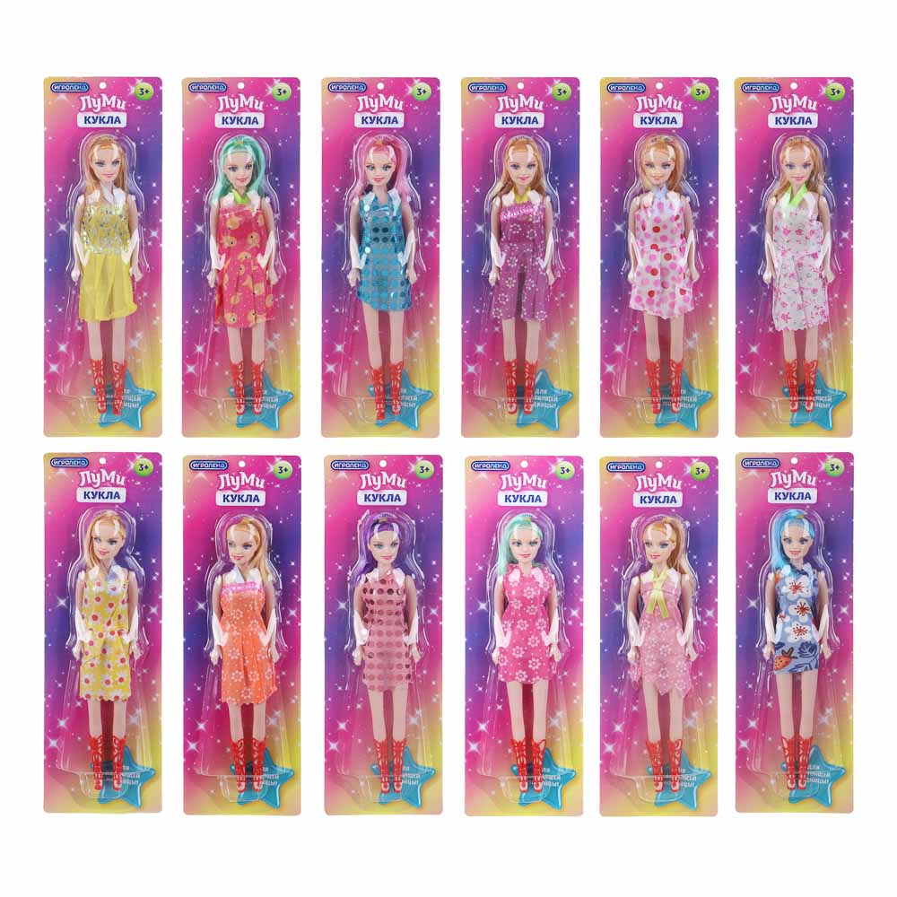 ИГРОЛЕНД Кукла модельная, PVC, 11х35х4см, 4 дизайна - #3