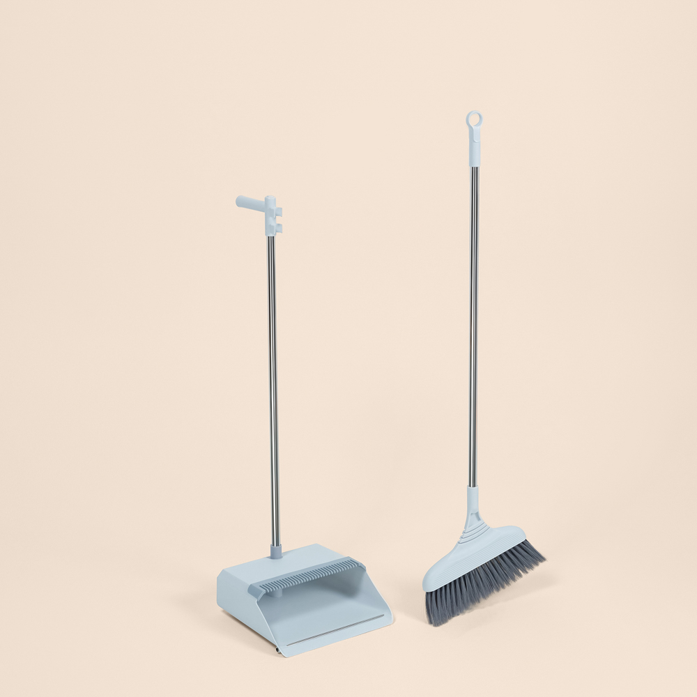 VETTA Набор с длинной ручкой щётка + совок, полипропилен, щётка: 101,5х31, совок: 87х28,5 см - #14