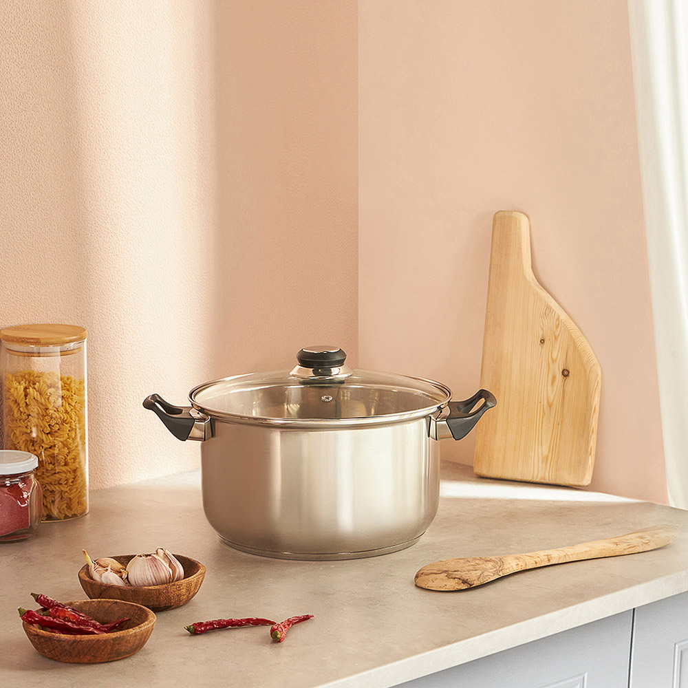 Стрейтон Кастрюля 18х10,5см, 2,1л, со стекл. крышкой - #5