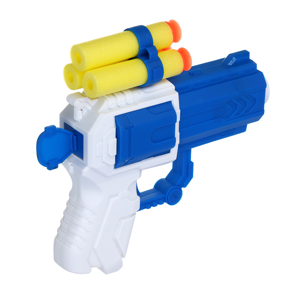 ИГРОЛЕНД Пистолет "Суперстрелок" с присосками 3 шт, PP, EVA, 15х4х26,4 см, 2 дизайна - #11