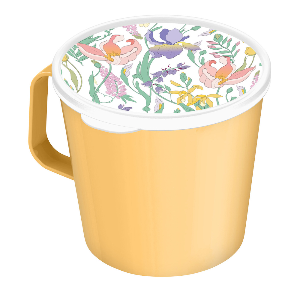 Ботаника Кружка с крышкой 750мл, пластик, 3 цвета - #4