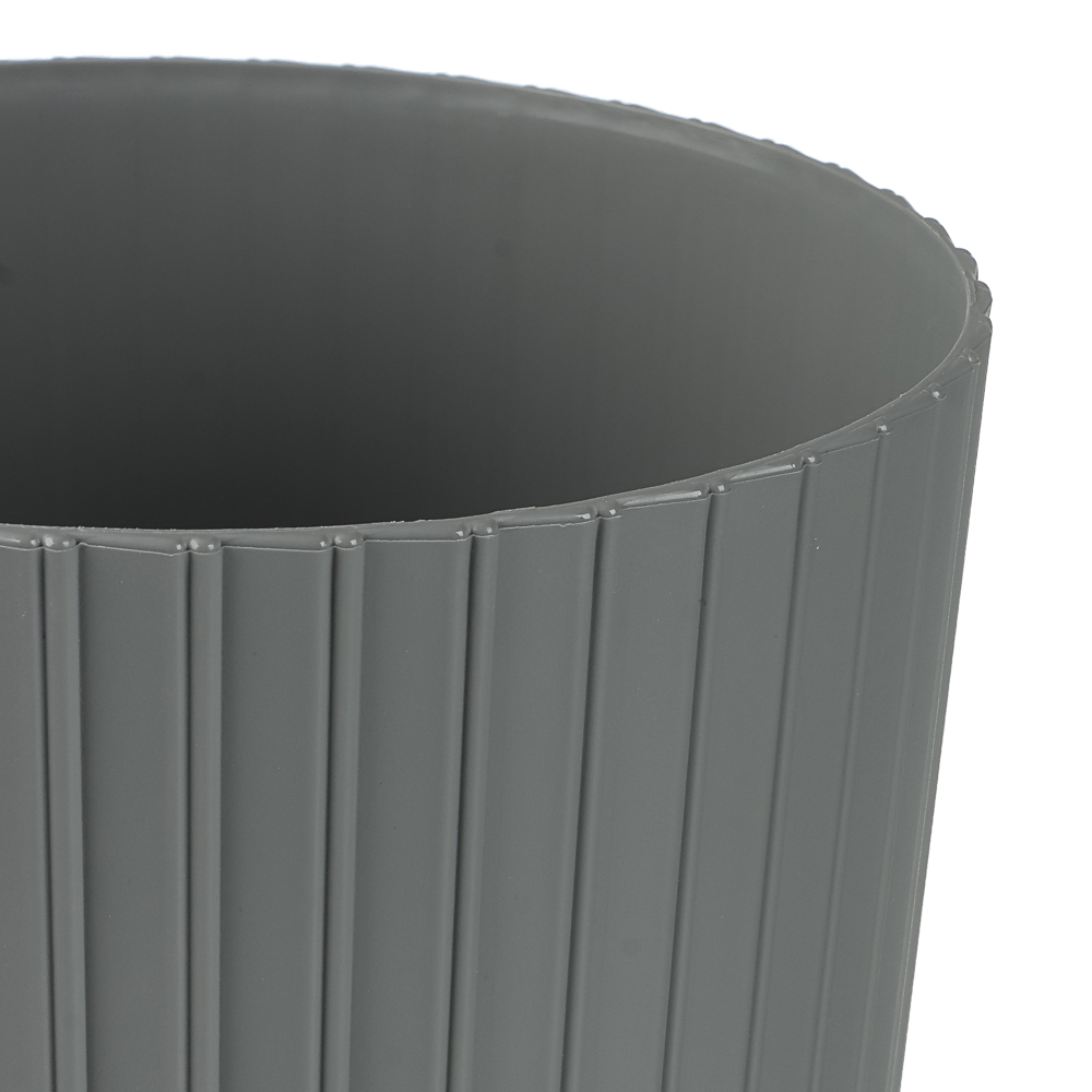 Горшок для цветов с поддоном "Торин" 3,3л, d17,5см, цв.серый мусоон - #2