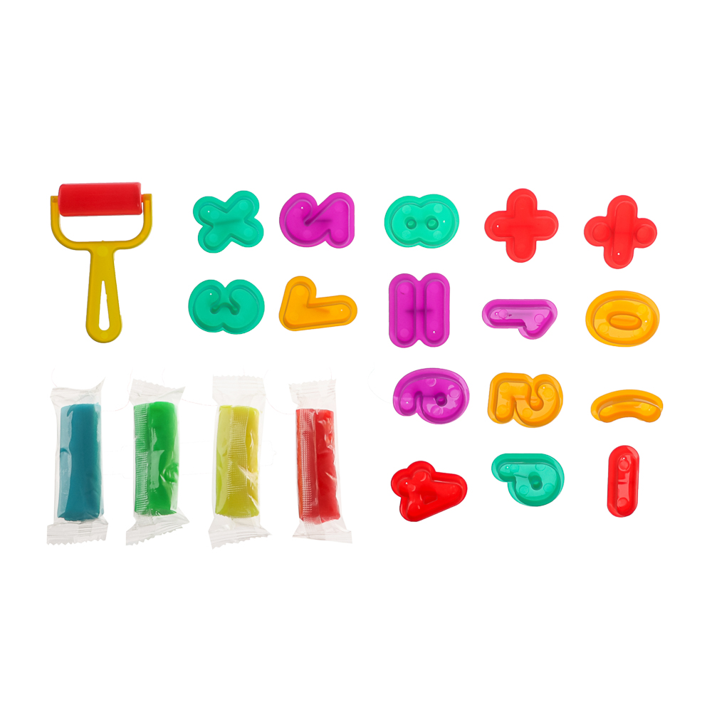 ХОББИХИТ Набор для лепки с формочками, полимер, ABS, 17х21х4см, 4 дизайна - #11