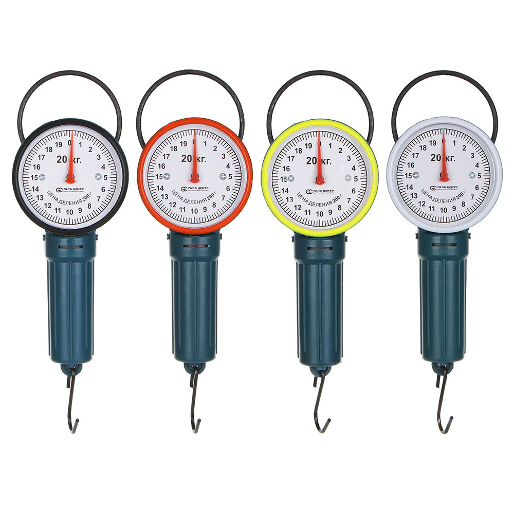 Безмен бытовой механический, нагрузка до 20кг, пластик, 4 цвета, X-220 - #1