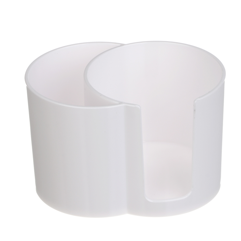 Органайзер для ватных дисков и палочек тм ЮНИLOOK, пластик, 9,5х6,5х6,5 см, белый - #2