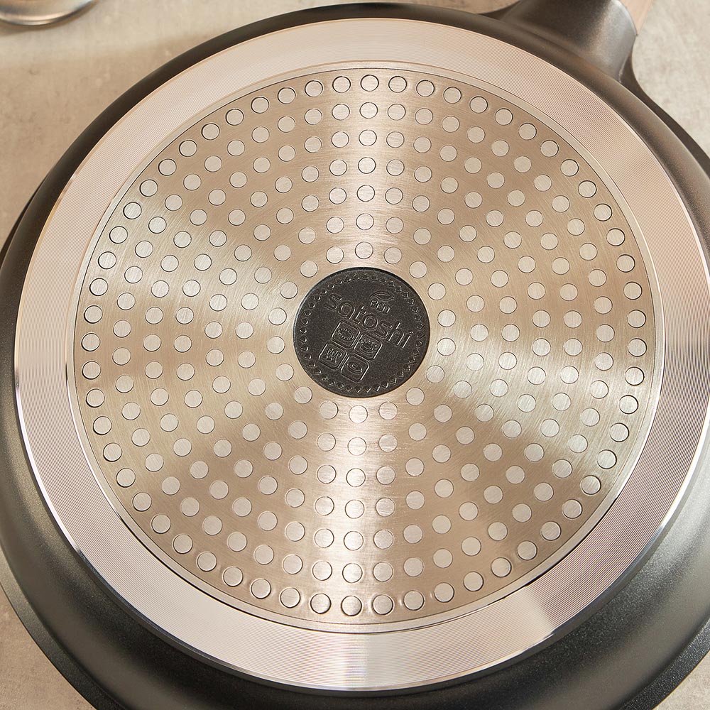 SATOSHI Карнуа Сковорода литая d28см, антипригарное покрытие Мрамор, индукция - #14