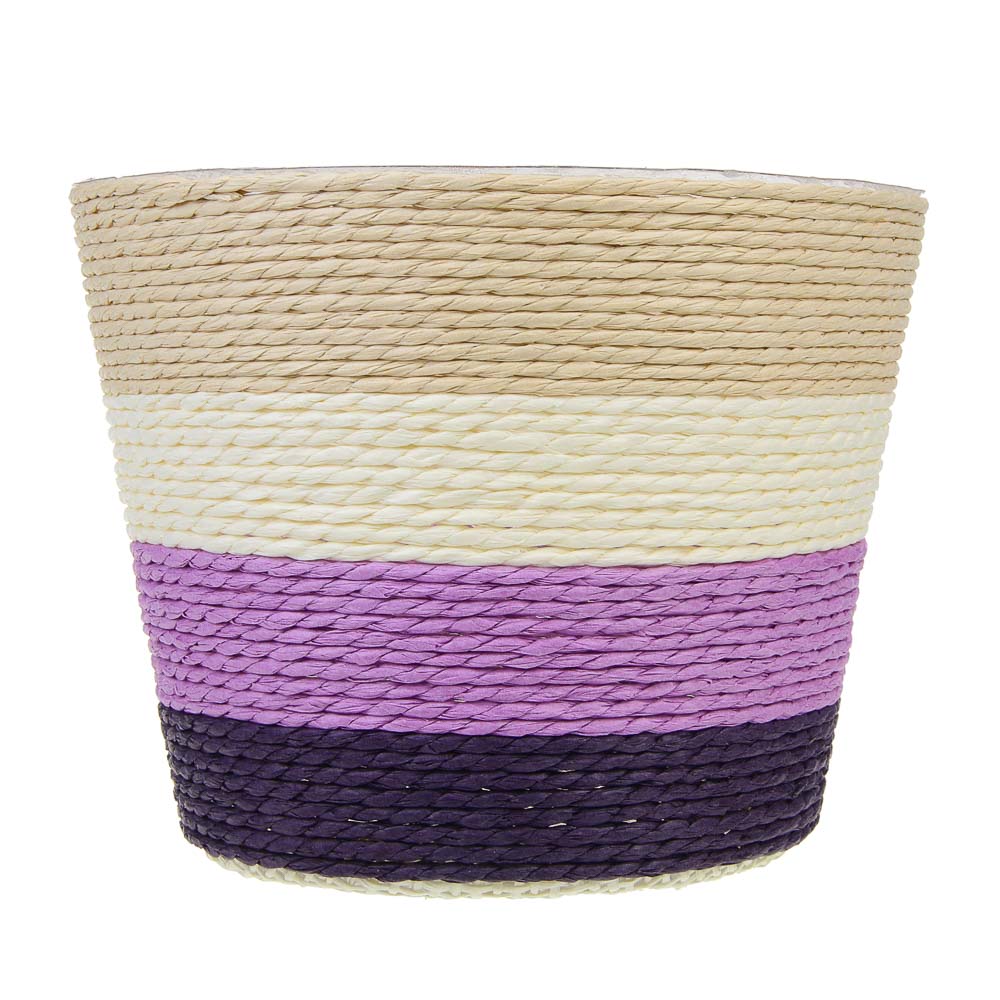 INBLOOM Кашпо плетеное 13х10.5х9см, бумажная лоза, ПП - #2