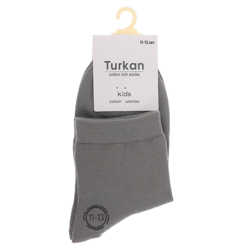 Носки детские, бесшовные, тм Turkan, 11-13 лет, 90%хлопок, 8% п/а, 2%лайкра,цвета в ас-те, R0622 - #6