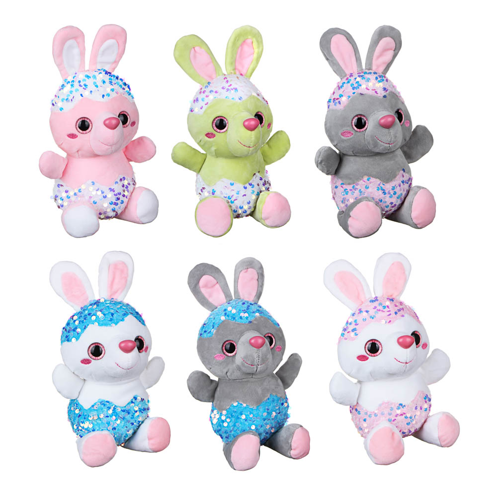 МЕШОК ПОДАРКОВ Добрый зайка, полиэстер, 27см, 2 дизайна - #3