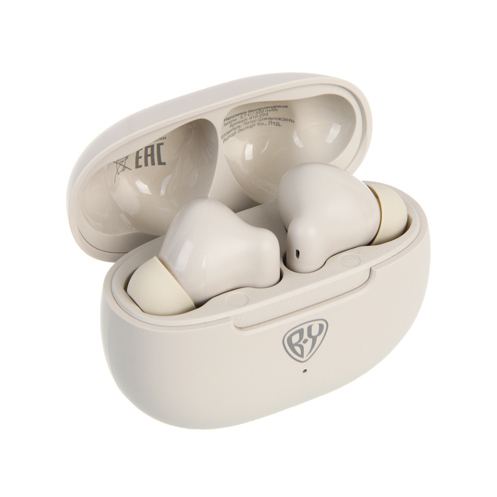Наушники беспроводные TWS BY Voxta, внутриканальные, 35/320 мАч, BT5.4, бежевый - #4