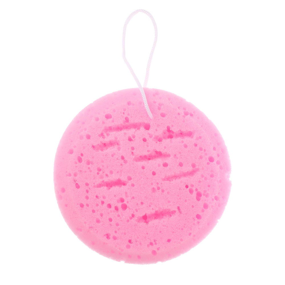 ЮL Мочалка-губка поролоновая крупнопористая с подвесом, полиуретан, 13,5х5см, 3 цвета - #3