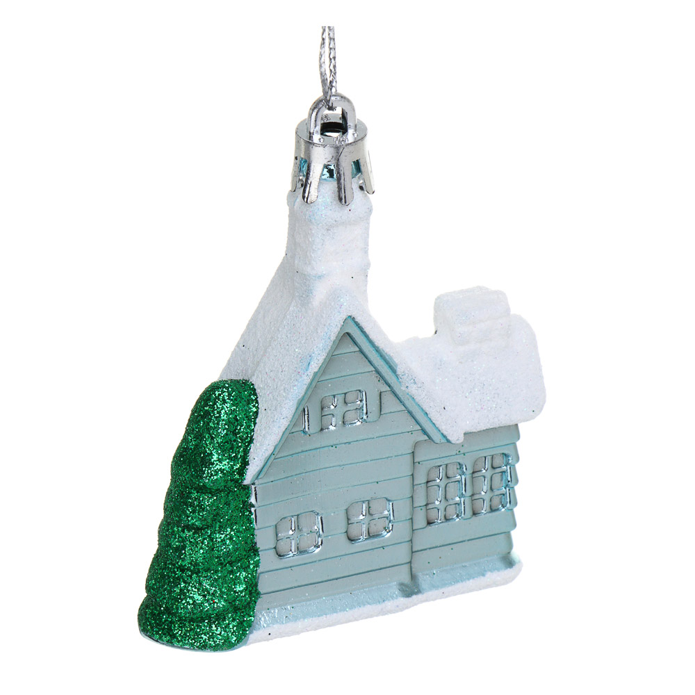 СНОУ БУМ Набор декоративных украшений "Домик" 2шт, 6x2x8см, пластик - #4