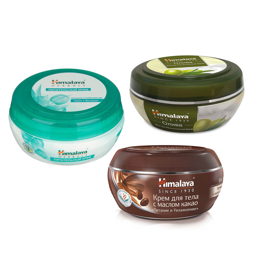 Крем HIMALAYA для тела алоэ,олива,с маслом какао, п/б, 50 мл - #1