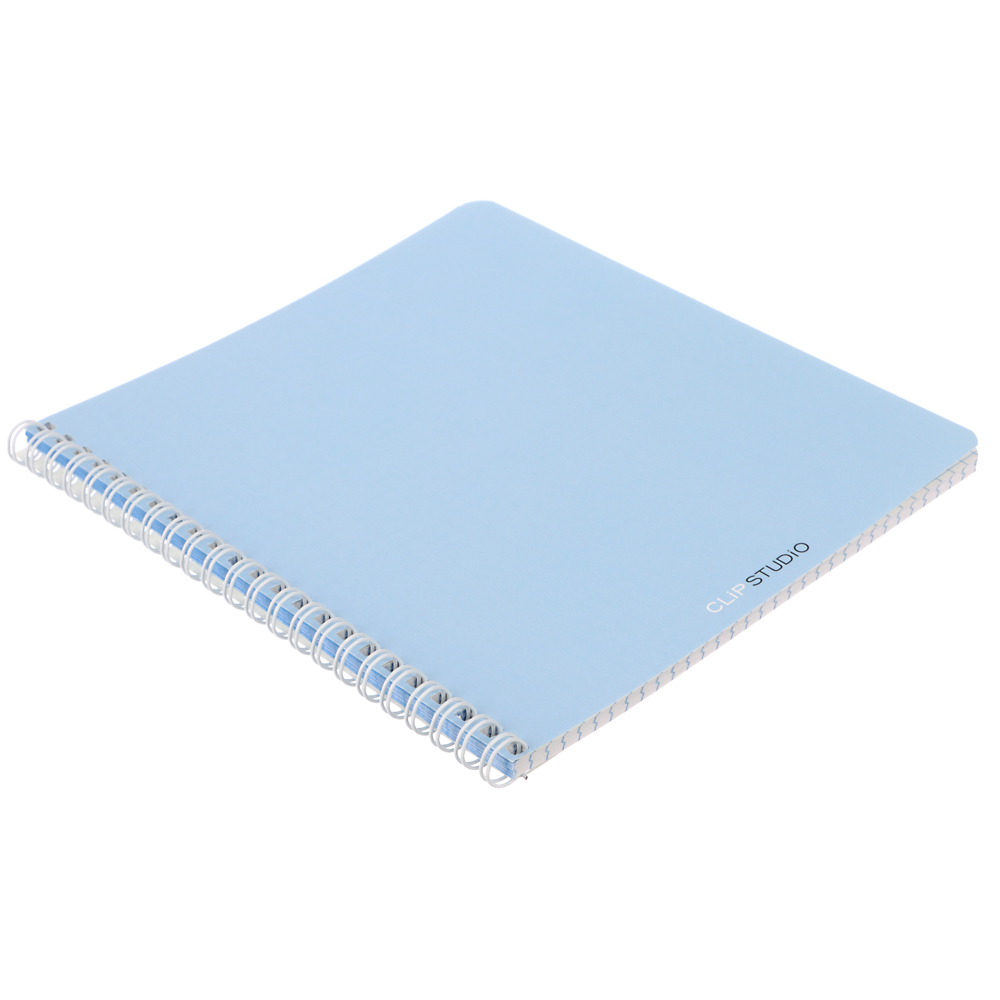 ClipStudio Тетрадь общая 48 л. в клетку, блок офсет, обложка картон, спираль "Однотонная" 3 диз. - #11