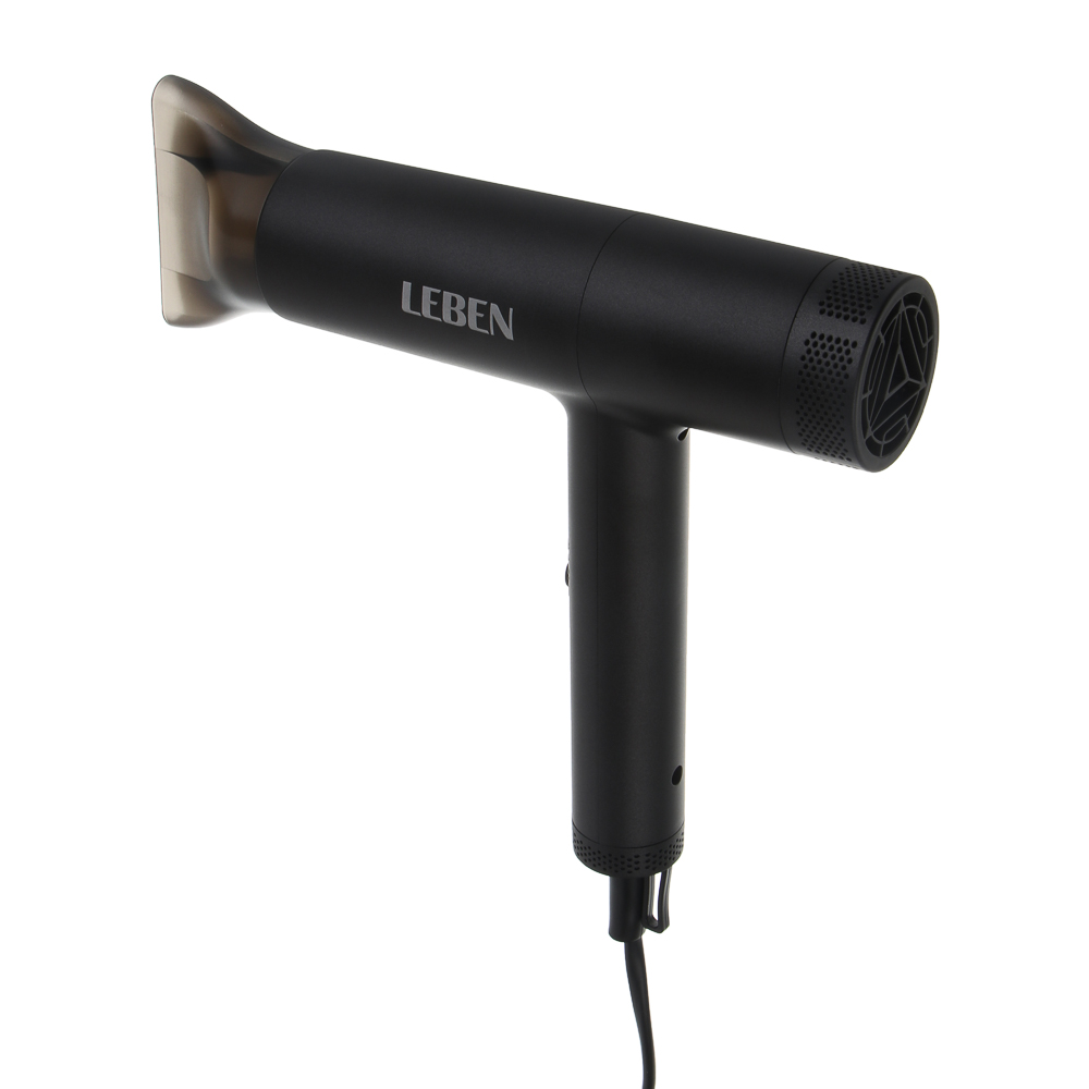 LEBEN Фен для волос, 2000 Вт, 2 скорости, графитовый, матовое покрытие, концентратор - #4
