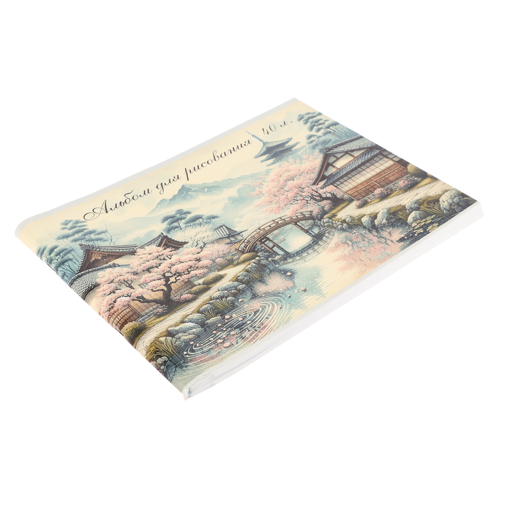 ClipStudio Альбом для рисования A4 40л., офсет 90г/м2, обл. картон, скрепка, 4 дизайна - #3