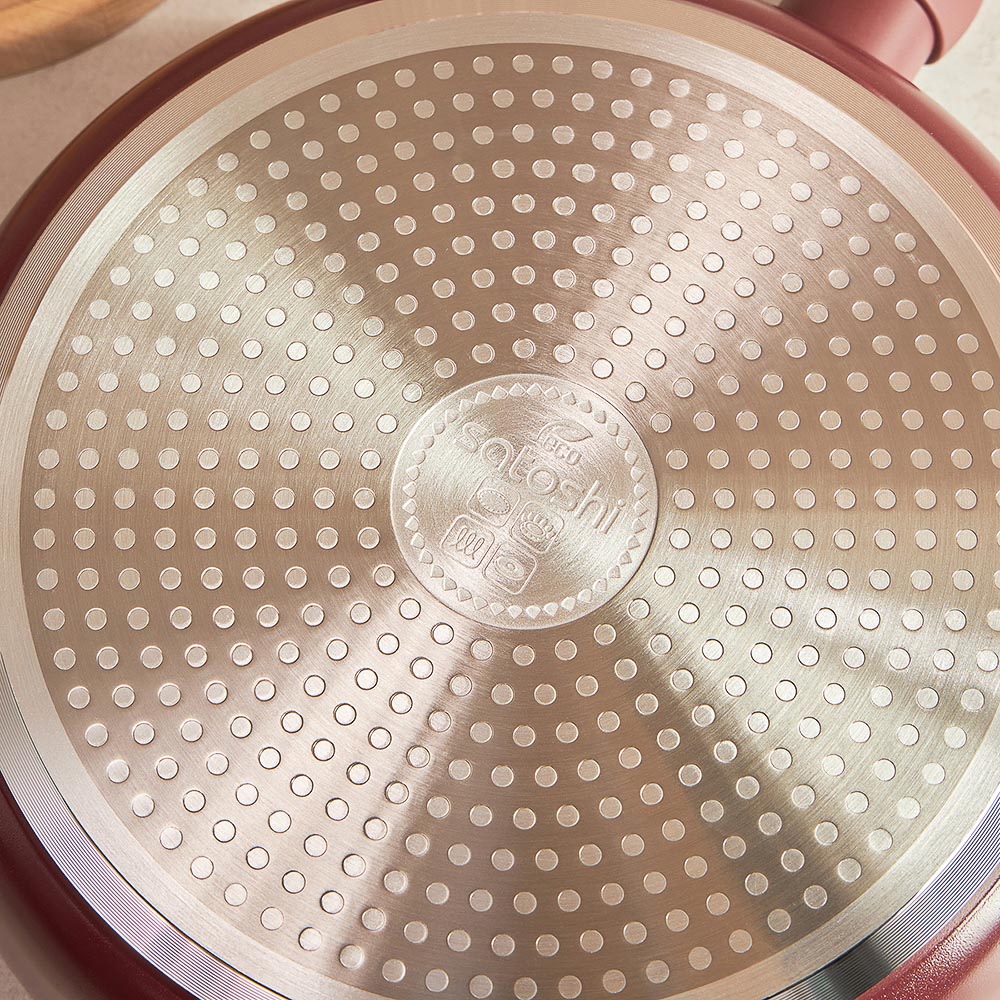 SATOSHI Ла Мери Сковорода литая d=26см, антипригарное покрытие мрамор, индукция - #12