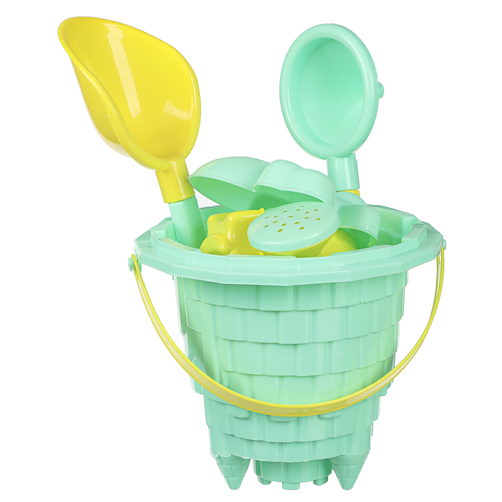 Набор для игры в песке "Замок", ИГРОЛЕНД, 6 предметов, пластик, для детей 3+ - #4