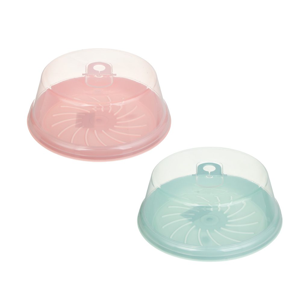 Контейнер для хранения выпечки и хлеба, круглый, 31*12см, 2 цвета, пластик - #1