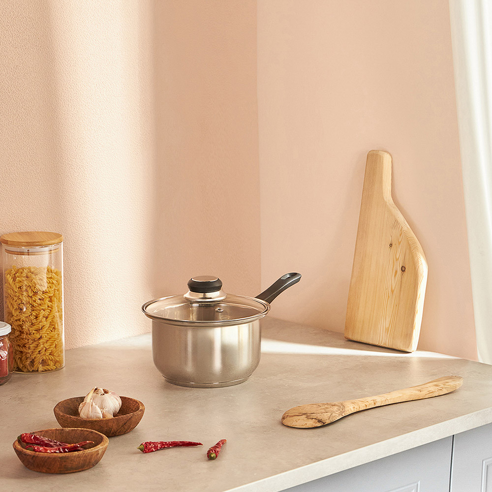 Стрейтон Ковш 16х9,5см, 1,4л, со стекл. крышкой - #11