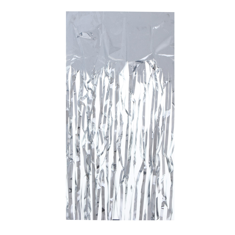 СНОУ БУМ Дождик 100х9см, ПВХ, серебро, пакет, 26-338 - #1