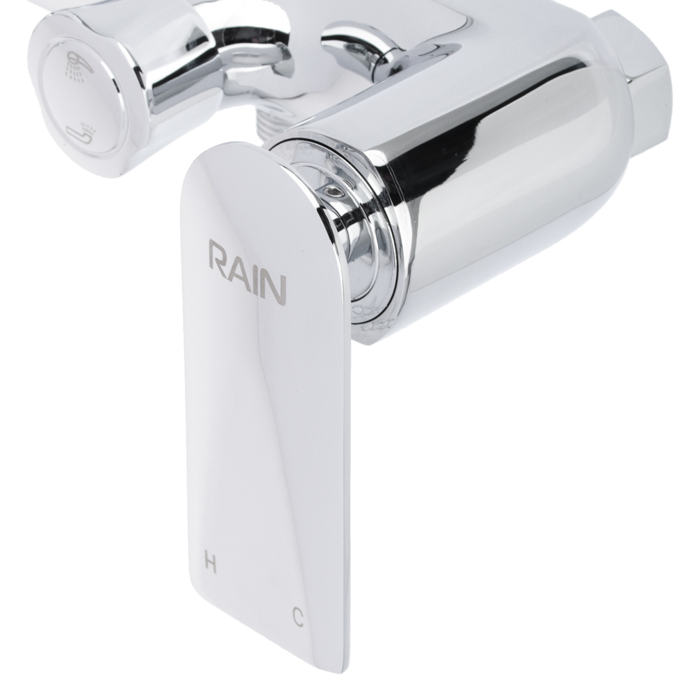 Смеситель для ванны RAIN Малахит, однорычажный, короткий излив, хром - #5