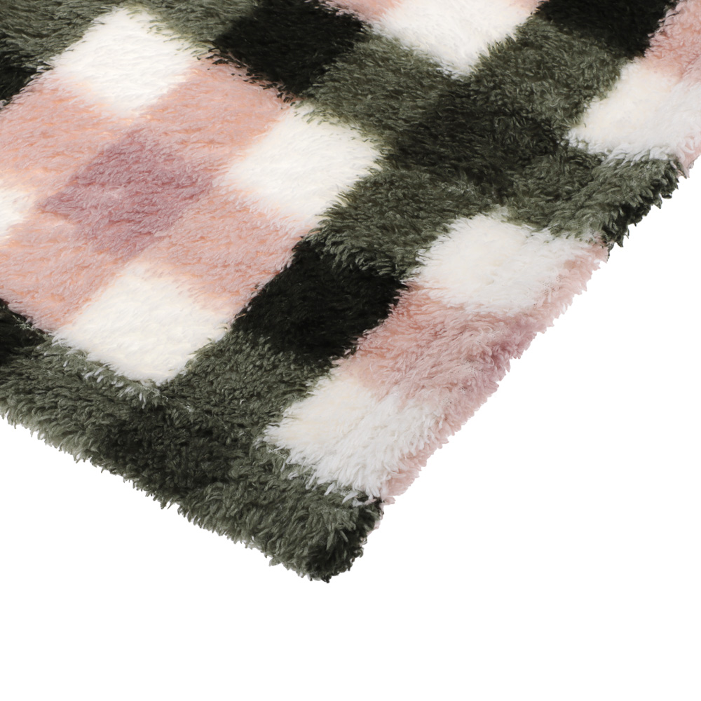 PROVANCE Кантри Плед клетка тедди, 150х200см, 100% полиэстер - #2