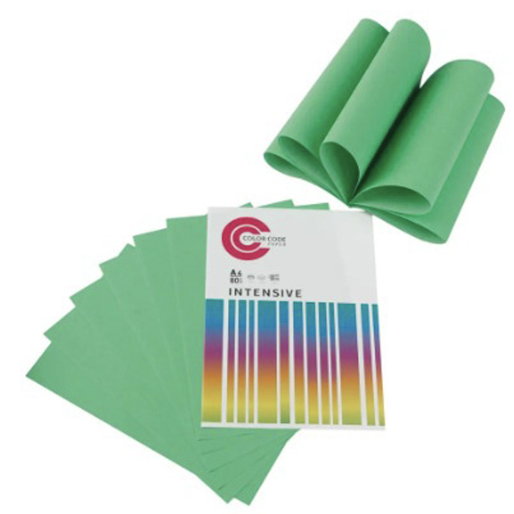 Бумага цветная, цвет ЗЕЛЕНЫЙ, пачка 500 л. - #1