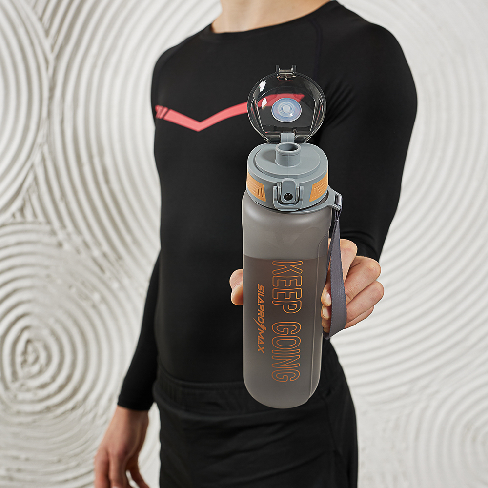 SILAPRO MAX Бутылка спортивная с замком, ULTIMATE GREY, 900мл, PC - #9