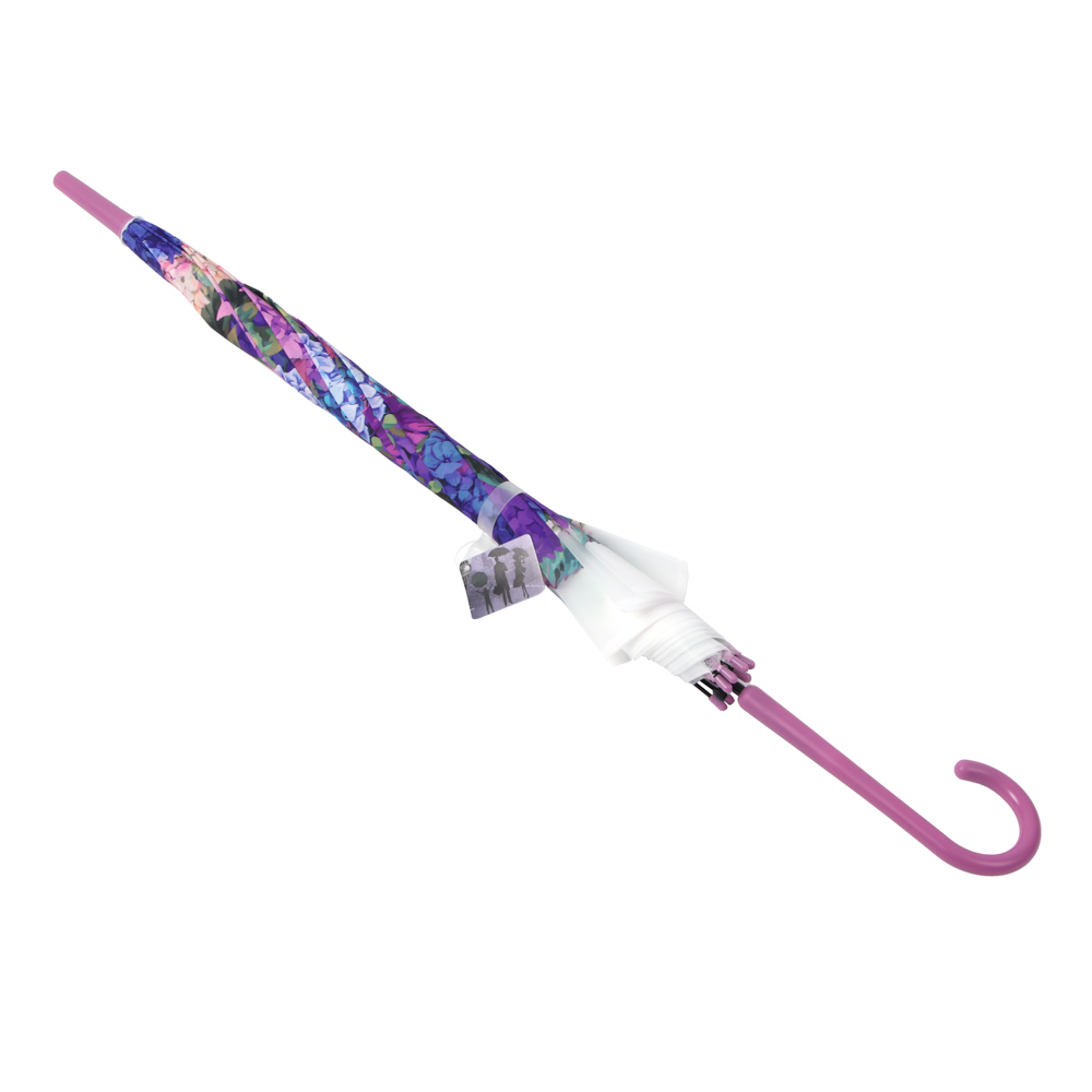 Зонт-трость женский, металл, пластик, ПВХ, 60 см, 8 спиц, 3 дизайна - #5