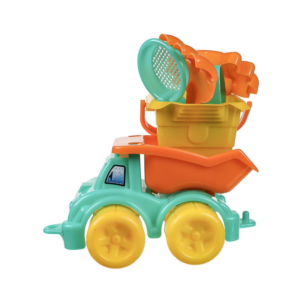 Набор для игр в песке "Машинка-грузовик", ИГРОЛЕНД, 7 предметов, пластик, для детей 3+ - #8
