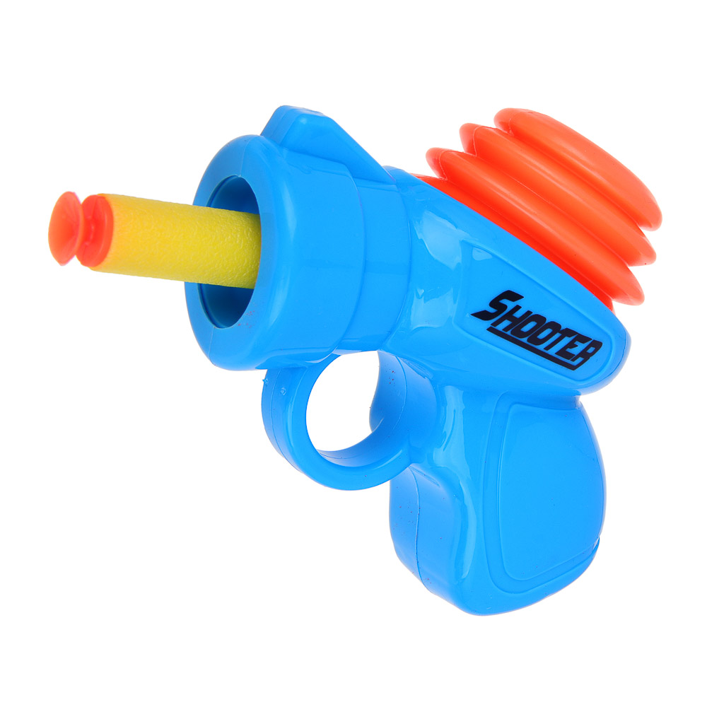 ИГРОЛЕНД Пистолет "Мегапушка", стреляет мягкими патронами, РР, 17х15,5х5,5, 2 цвета - #6