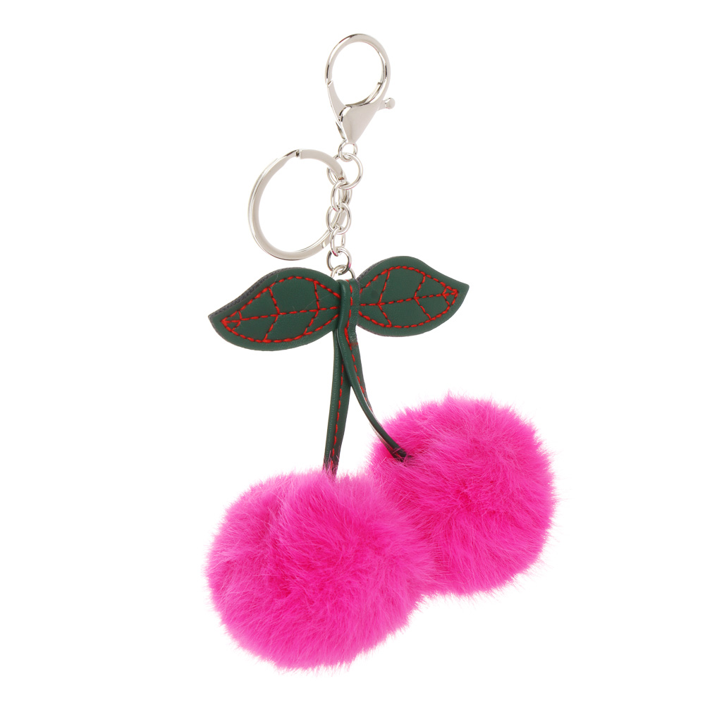 Подвеска мягкая "Вишенки", полиэстер, иск. мех, металл, тм ИГРОЛЕНД, 1811-44 - #3