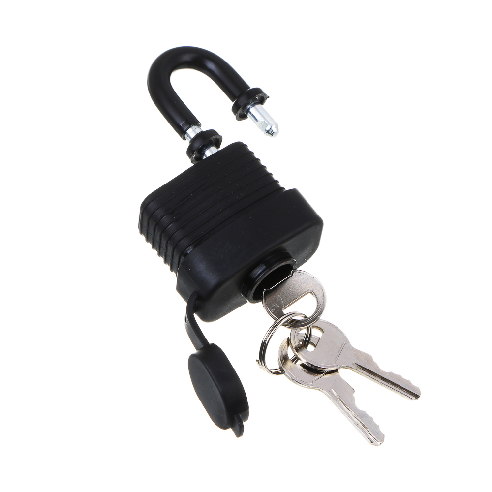 ЕРМАК Замок навесной, 30 мм, влагозащищенный, длинная дужка, 2 ключа, цвет черный - #2