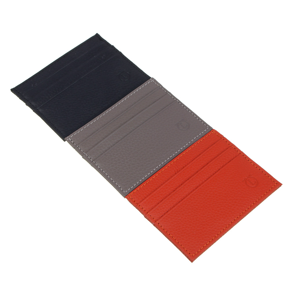 ЮL Нордстан Кардхолдер для карт и купюр на 7 слотов, нат.кожа, 10.1х7,5см, 3 цвета, КЖ24-41 - #1