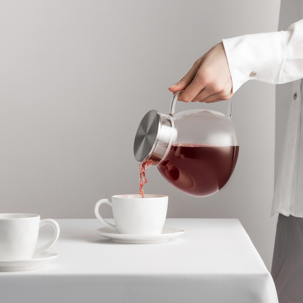 BY COLLECTION Volga Чайник заварочный 1000мл, жаропрочное стекло - #7