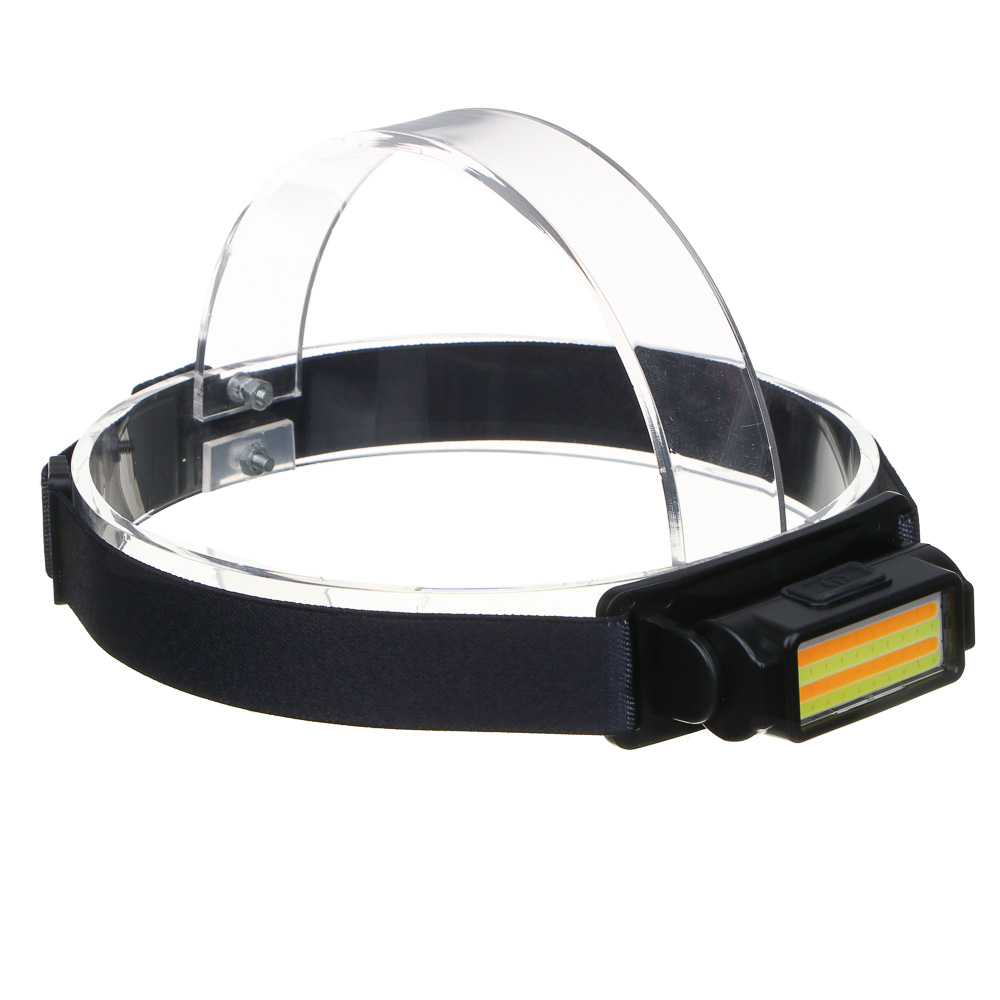 ЕРМАК Фонарь налобный, LED+COB, 4 режима, 500мАч, зарядка Туре-С, 80х33х33 мм, пластик, красный свет - #1