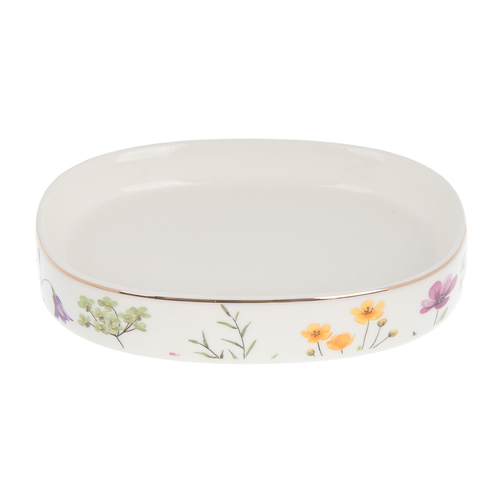 Мыльница тм VETTA Вирджиния, керамогранит, белый, 11,5x8,5x2см - #3