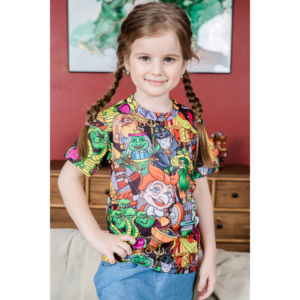 BY Футболка спортивная детская "Вселенная" с принтом, р-р 104-146, 100% полиэстер - #8