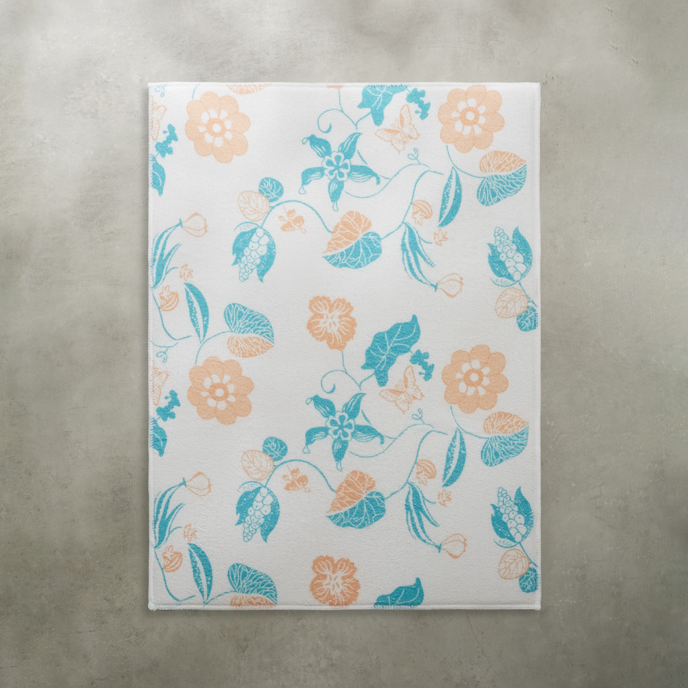 VETTA Салфетка для сушки посуды из микрофибры, "Цветы", 38x50см, 300г/кв.м, 1 дизайн - #9